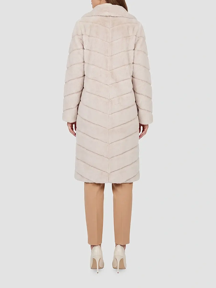Gorski Women's Reversible Merino Shearling Lamb Chevron Short Coat | Thumbnail 5 Gorski Women's Reversible Merino Shearling Lamb Chevron Short Coat | Thumbnail 5