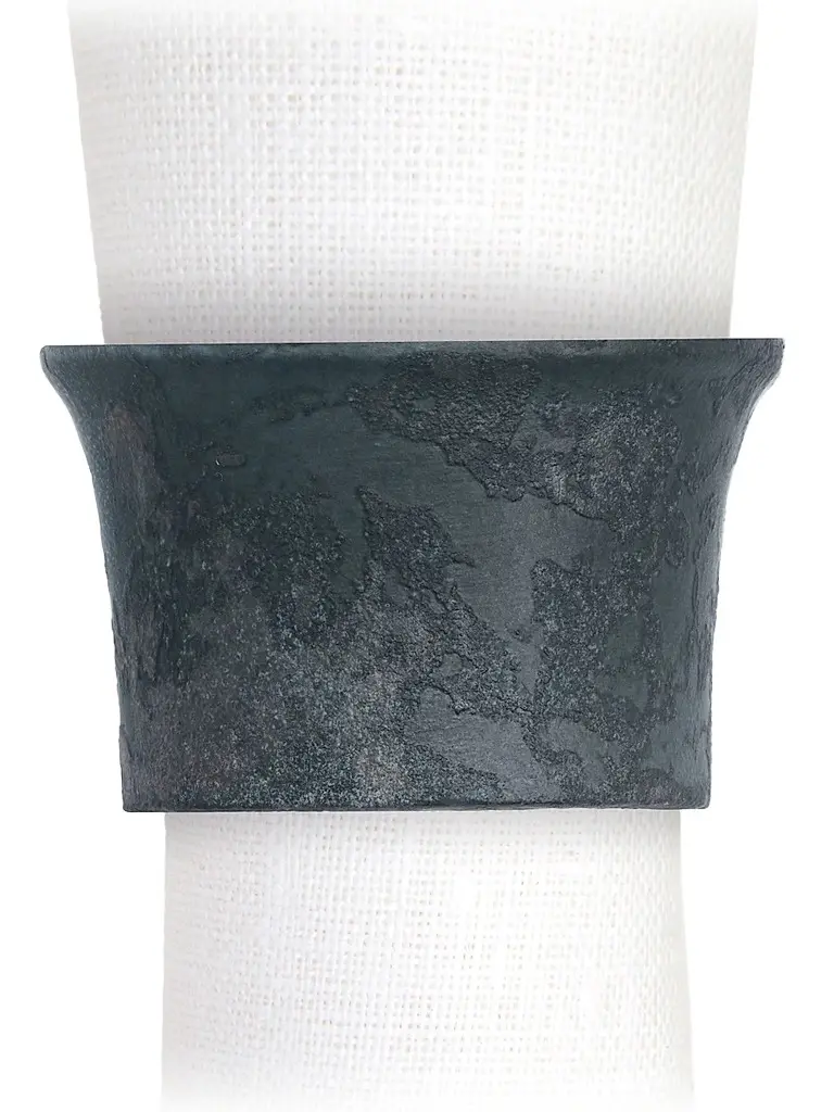 L'Objet Terra Flare 4-Piece Napkin Ring Set