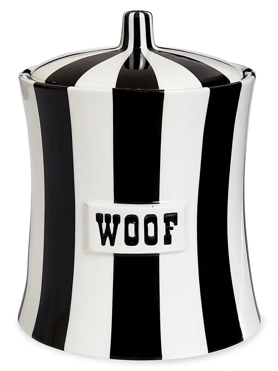 Jonathan Adler Vice Woof Striped Canister