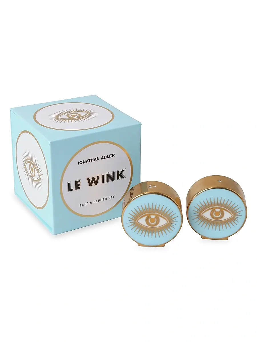Jonathan Adler Muse 2-Piece Le Wink Salt & Pepper Shaker Set | Thumbnail 2