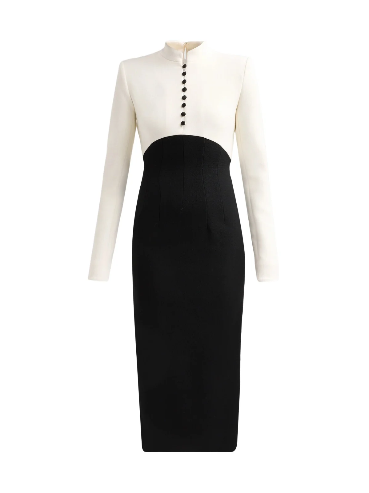 Sergio Hudson Women's Two-Tone Stretch Wool Crêpe Cocktail Dress
