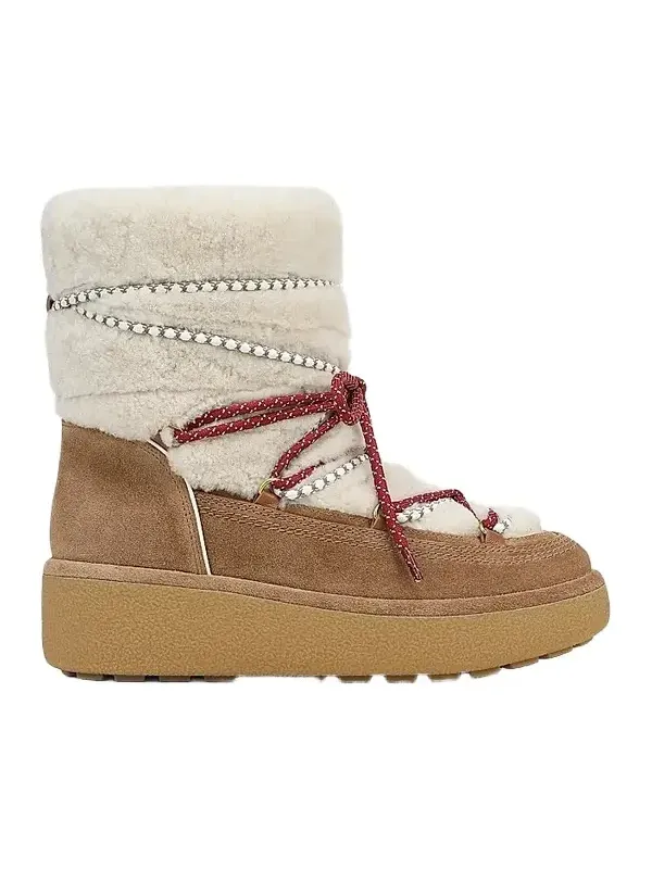 Veronica Beard Women's Kirsta 50MM Suede-Shearling Short Boots