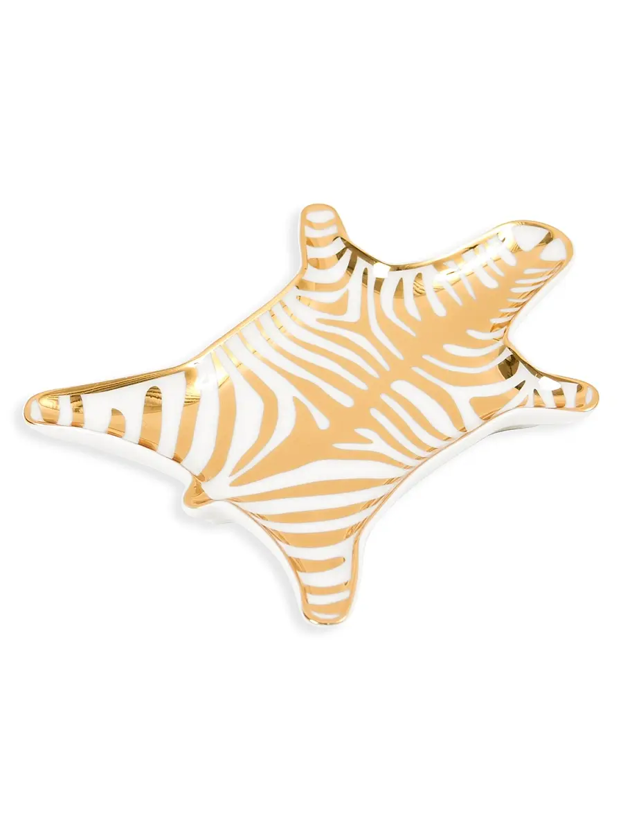 Jonathan Adler Zebra Metallic Porcelain Stacking Dish | Thumbnail 2 Jonathan Adler Zebra Metallic Porcelain Stacking Dish | Thumbnail 2