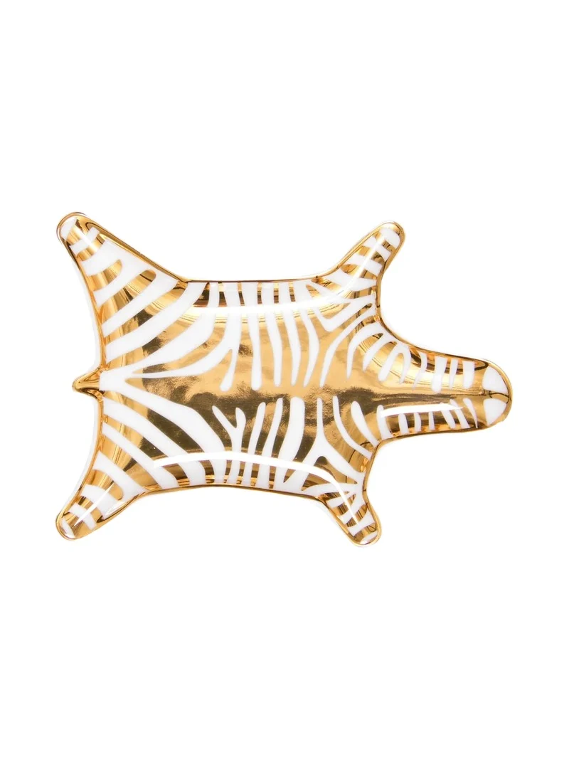 Jonathan Adler Zebra Metallic Porcelain Stacking Dish