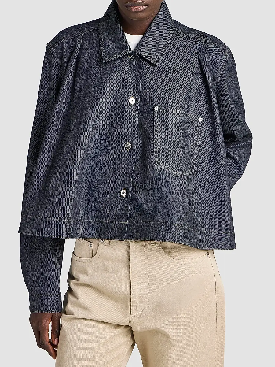 JW Anderson Women's Flare-Hem Denim Shirt | Thumbnail 2 JW Anderson Women's Flare-Hem Denim Shirt | Thumbnail 2