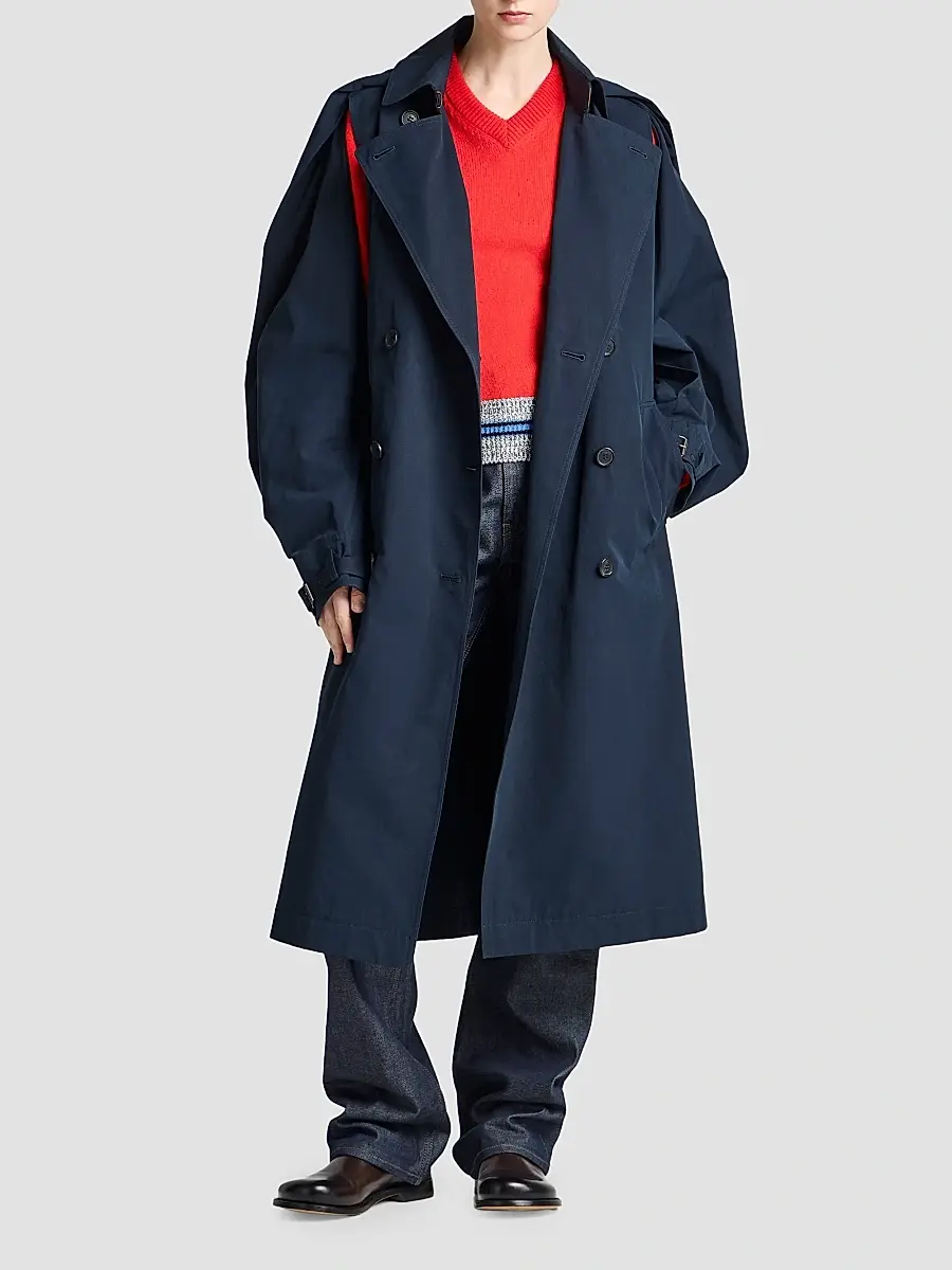 JW Anderson Women's Belted Cotton Trench Coat | Thumbnail 2
