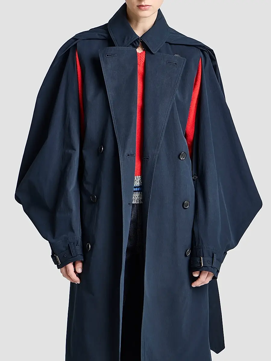 JW Anderson Women's Belted Cotton Trench Coat | Thumbnail 3
