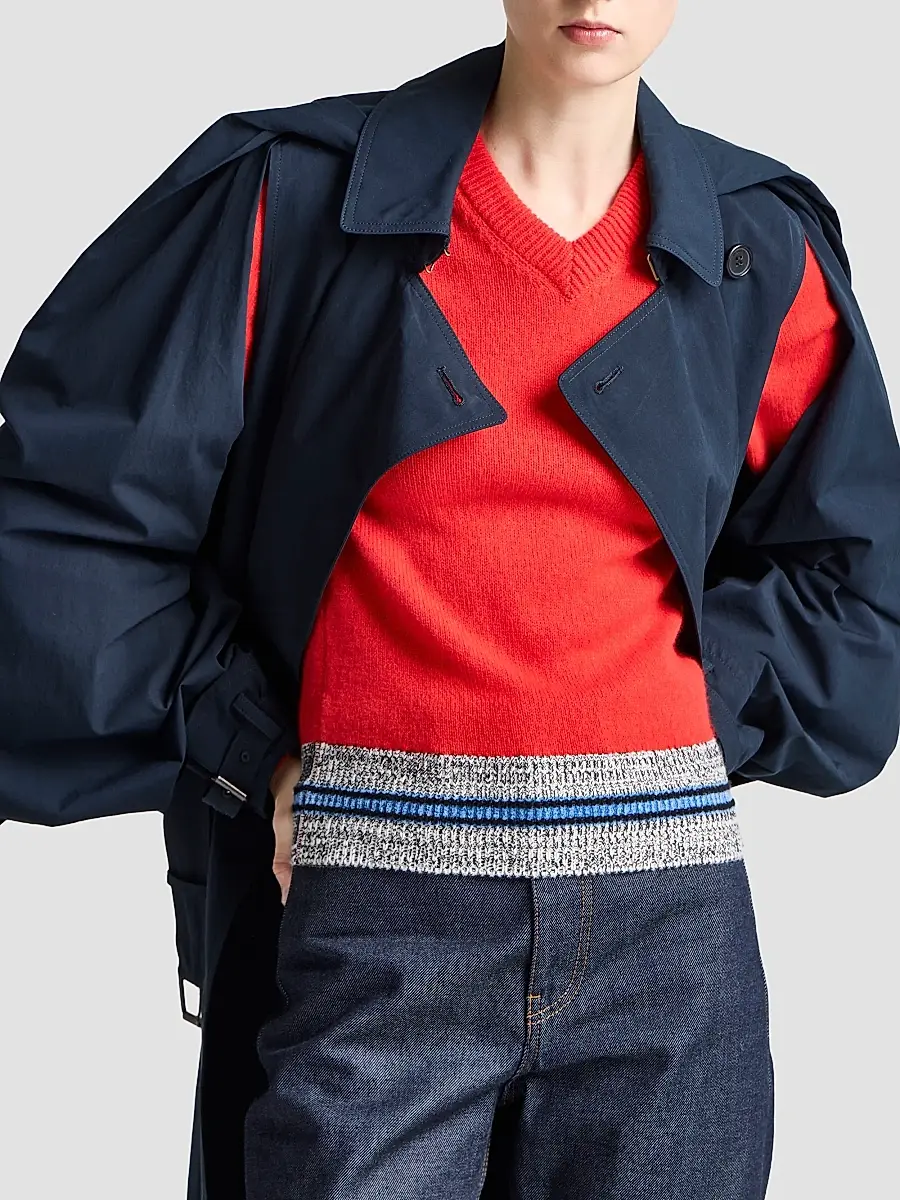 JW Anderson Women's Belted Cotton Trench Coat | Thumbnail 4