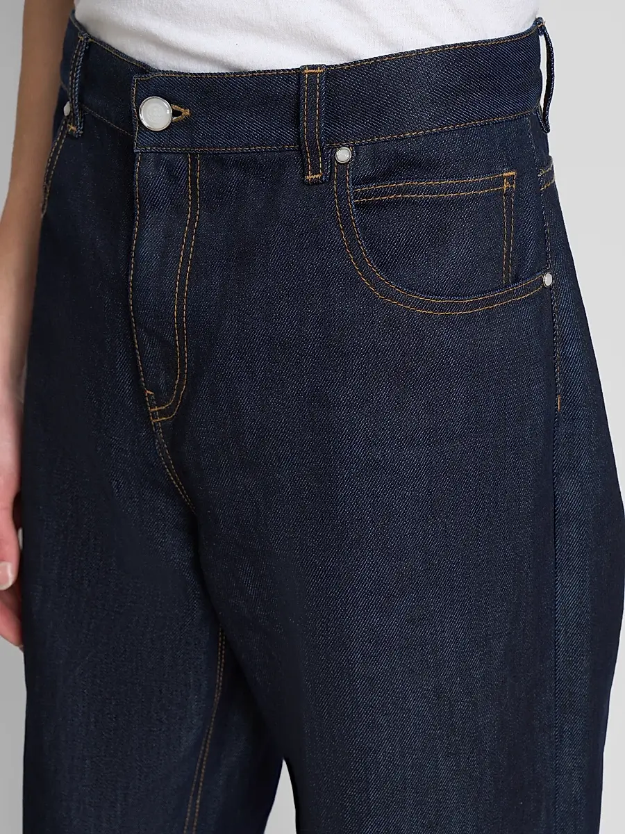 Casablanca Men's Raw Denim Baggy Jeans | Thumbnail 5 Casablanca Men's Raw Denim Baggy Jeans | Thumbnail 5