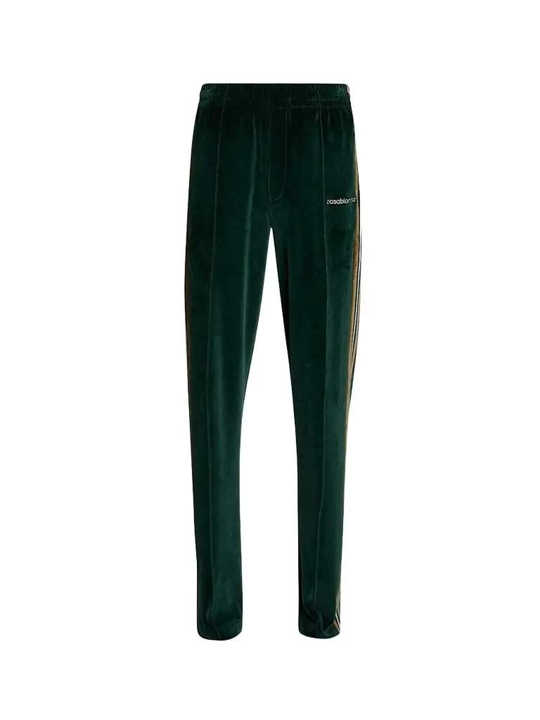 Casablanca Men's Velour Striped Track Pants