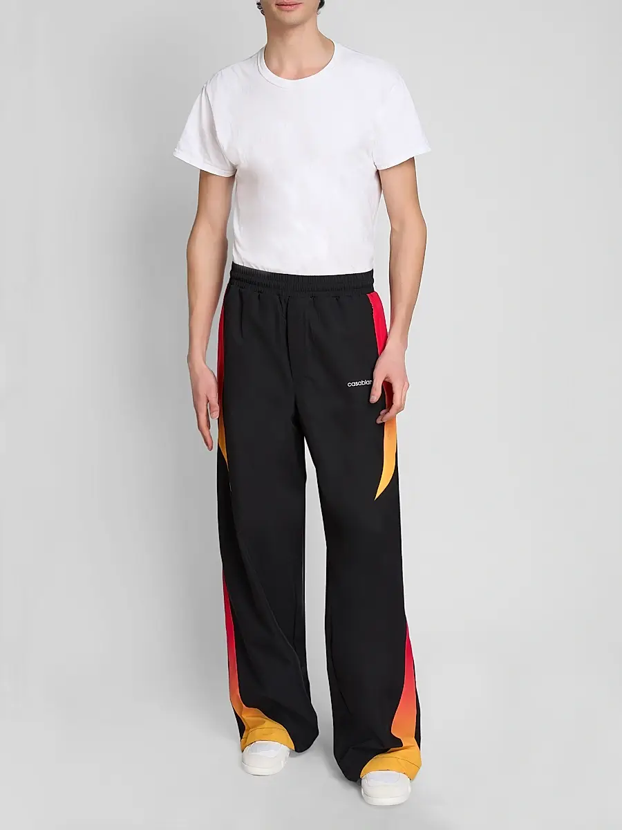 Casablanca Men's Printed Wide-Leg Track Pants | Thumbnail 2