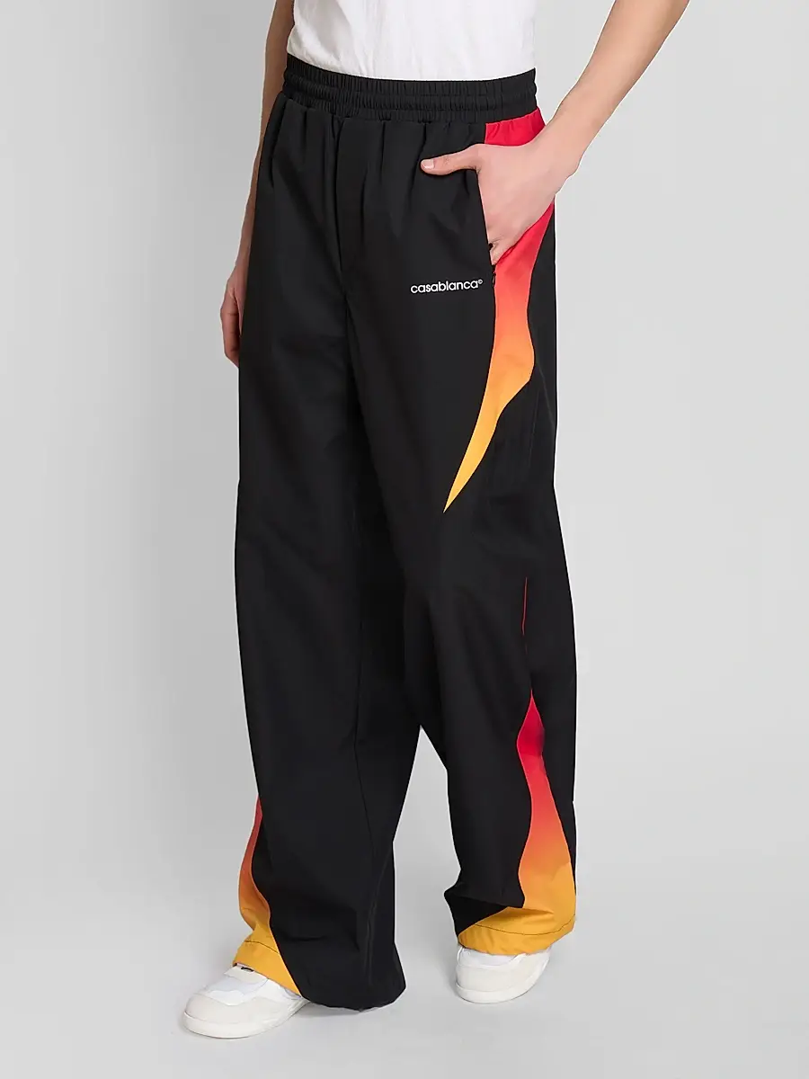 Casablanca Men's Printed Wide-Leg Track Pants | Thumbnail 4