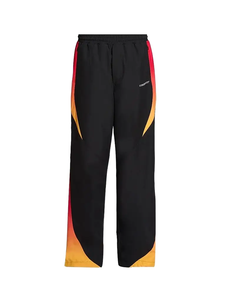 Men's Printed Wide-Leg Track Pants
