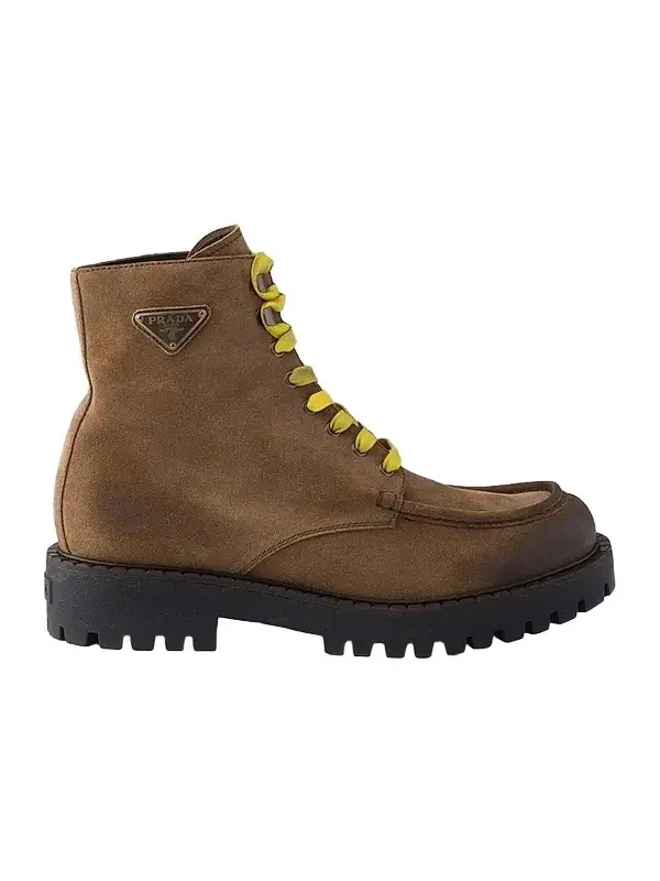 Men's Aged Suede Lace-Up Ankle Boots Men's Aged Suede Lace-Up Ankle Boots