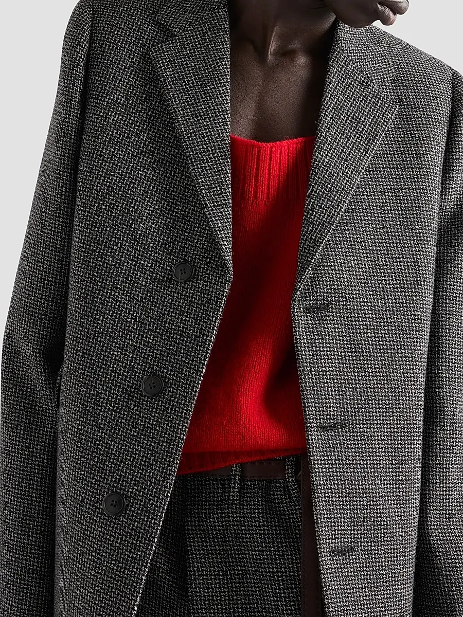 Prada Men's Single-Breasted Wool Jacket | Thumbnail 3 Prada Men's Single-Breasted Wool Jacket | Thumbnail 3