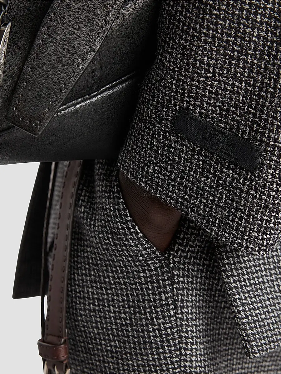 Prada Men's Single-Breasted Wool Jacket | Thumbnail 4 Prada Men's Single-Breasted Wool Jacket | Thumbnail 4