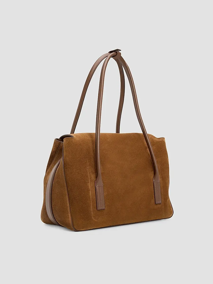 Tom Ford Women's Medium Suede & Leather Shoulder Bag | Thumbnail 3
