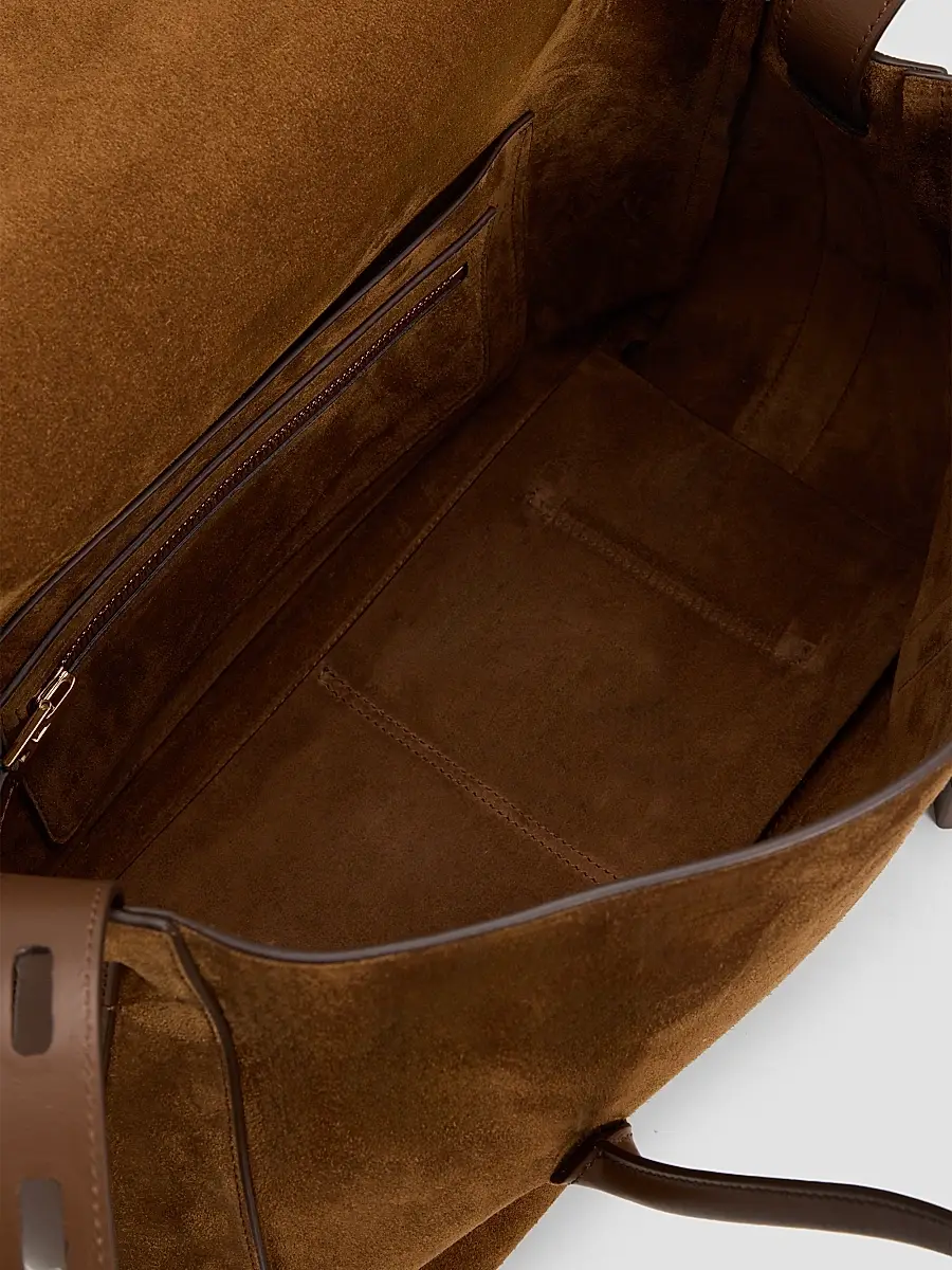 Tom Ford Women's Medium Suede & Leather Shoulder Bag | Thumbnail 4