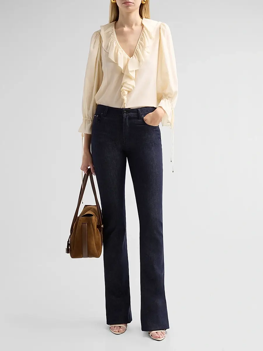 Tom Ford Women's Medium Suede & Leather Shoulder Bag | Thumbnail 5