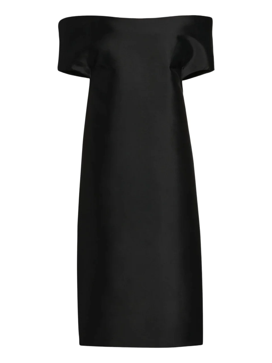 Jil Sander Women's Off-The-Shoulder Silk-Wool Midi Dress