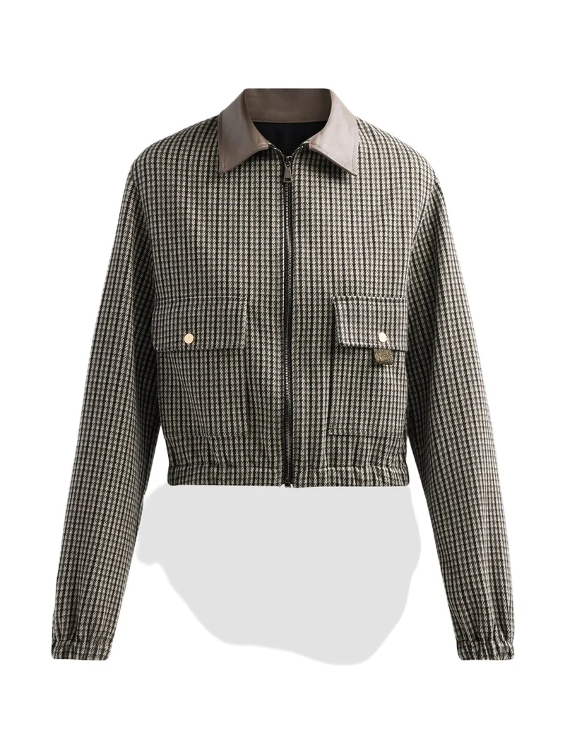 Fabiana Filippi Women's Filo Diamanté Loop Houndstooth Jersey Boxy Jacket