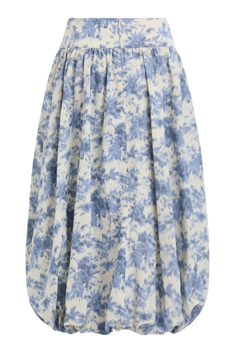 Markarian Sheridan Prarie Blue Ikat Bubble Skirt | Thumbnail 3