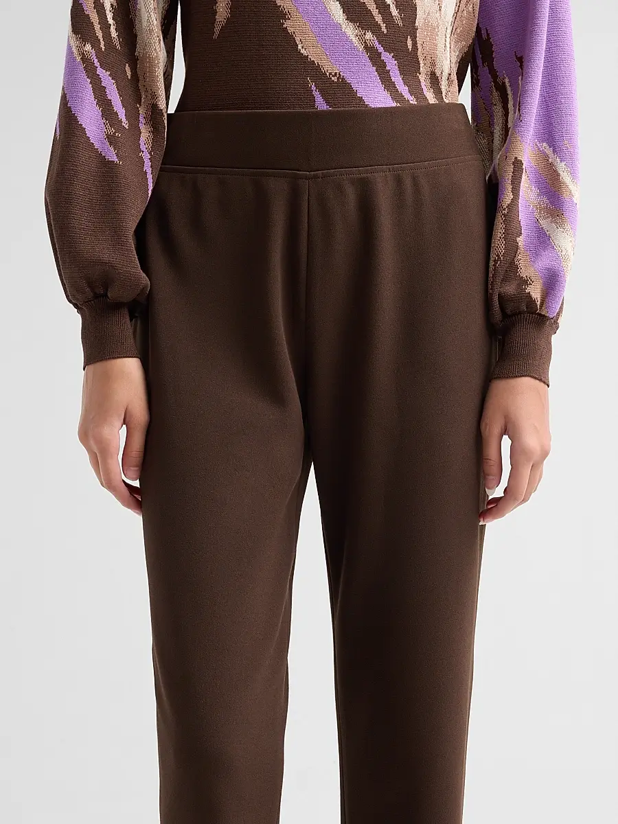 Ming Wang Women's Deco Crepe Straight-Leg Pants | Thumbnail 5