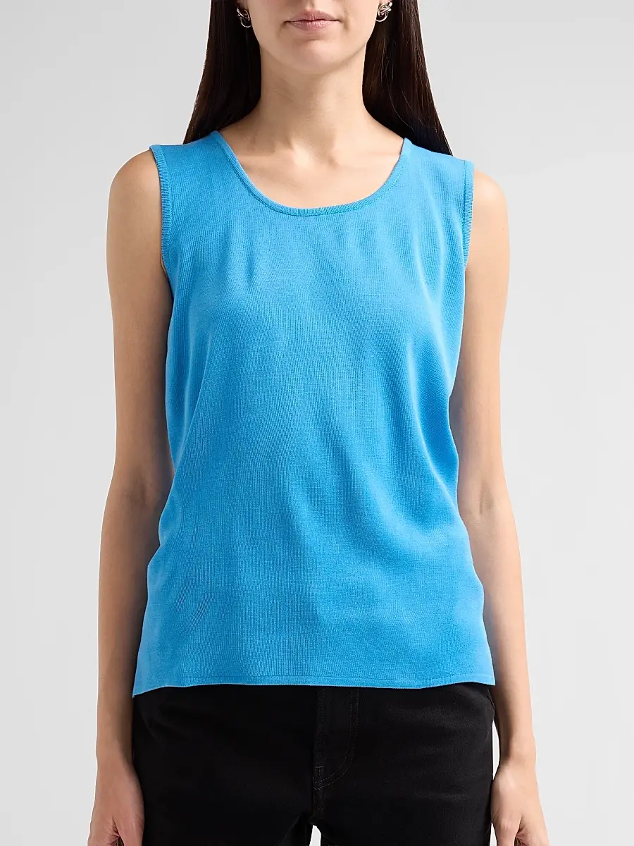 Ming Wang Women's Rib-Knit Scoopneck Tank | Thumbnail 5 Ming Wang Women's Rib-Knit Scoopneck Tank | Thumbnail 5