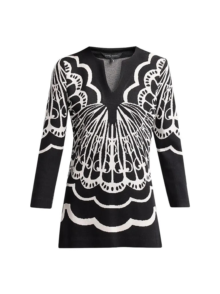 Women's Aria Abstract Jacquard Tunic Women's Aria Abstract Jacquard Tunic