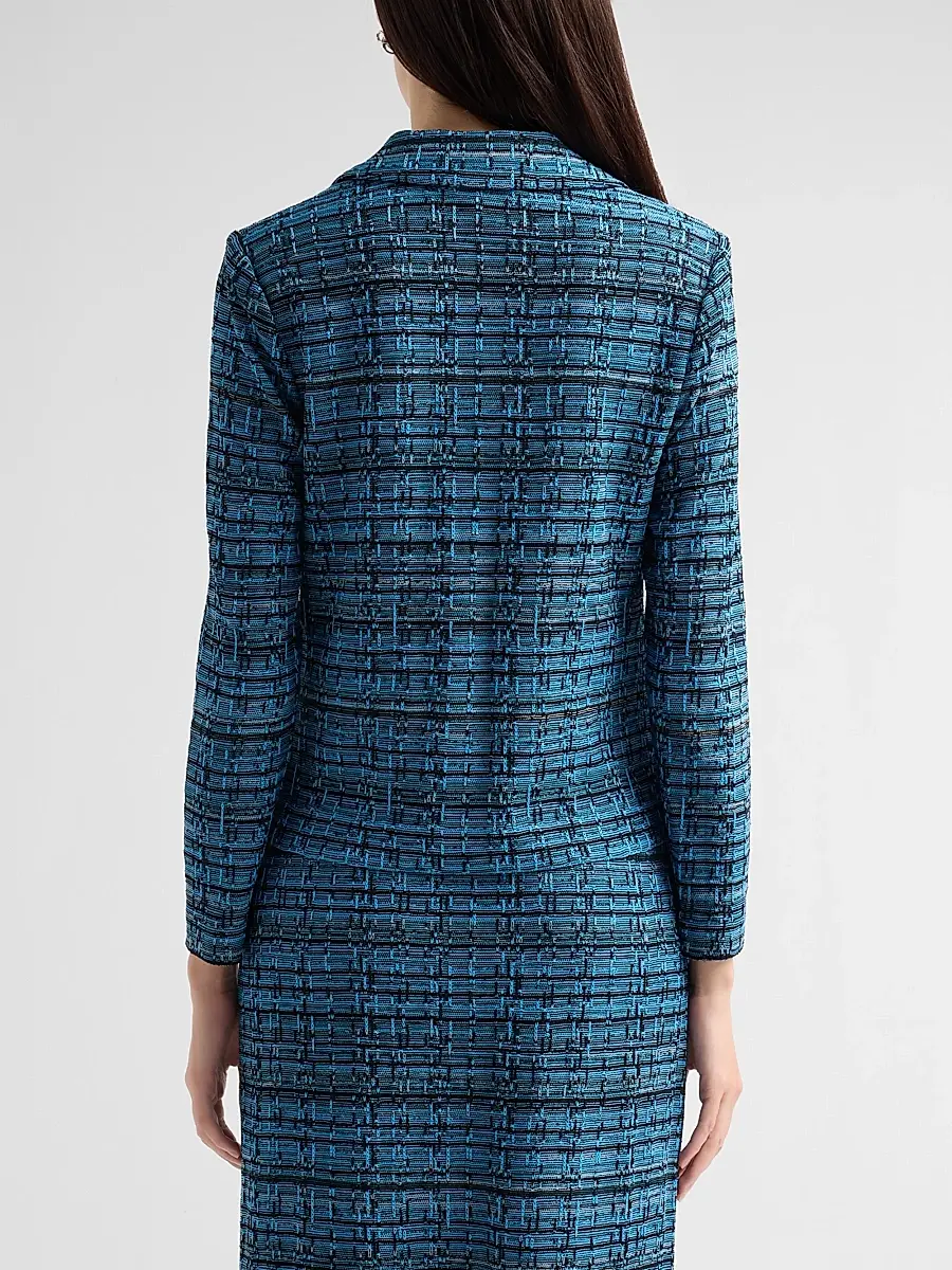 Ming Wang Women's Tweed Knit Jacket | Thumbnail 3 Ming Wang Women's Tweed Knit Jacket | Thumbnail 3