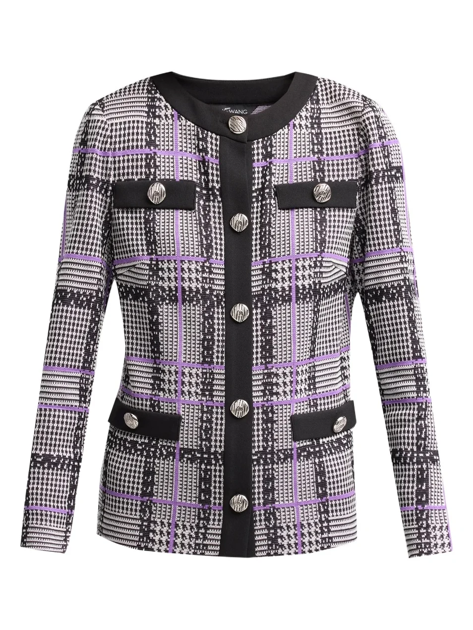 Women's Plaid Tweed Jacket