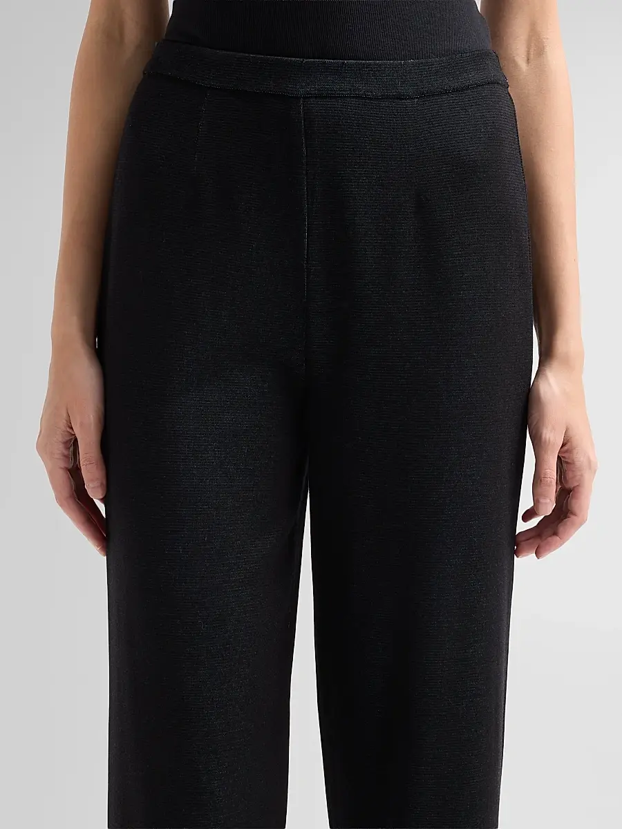 Ming Wang Women's Floral Jacquard Pants | Thumbnail 5 Ming Wang Women's Floral Jacquard Pants | Thumbnail 5