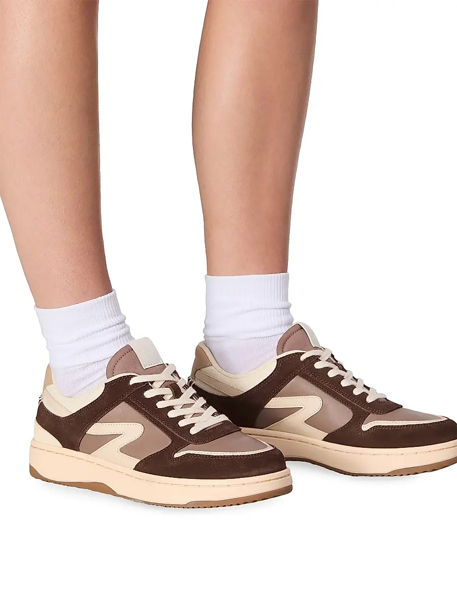 rag & bone Women's Retro Leather Tennis Sneakers | Thumbnail 4