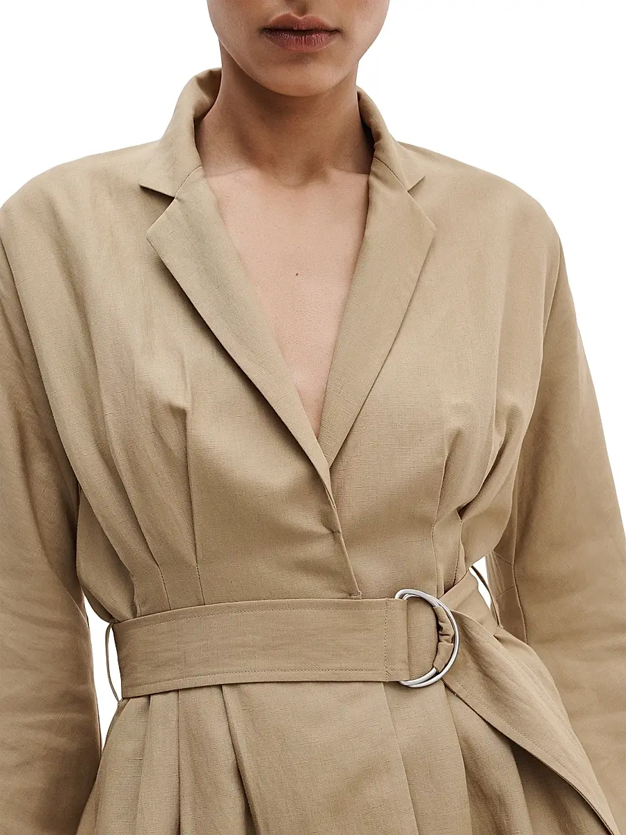 rag & bone Women's Mandi Belted Linen Blazer | Thumbnail 5 rag & bone Women's Mandi Belted Linen Blazer | Thumbnail 5