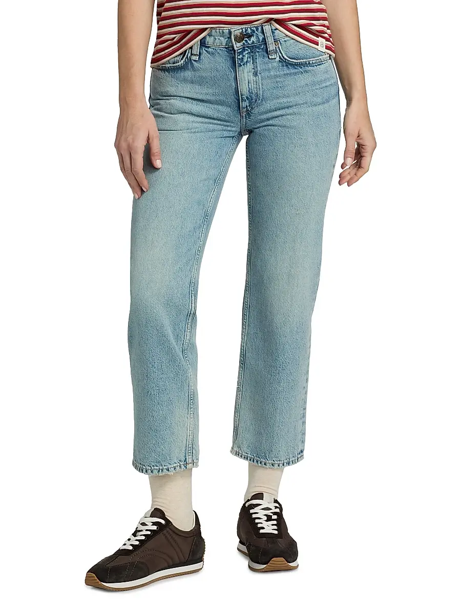 rag & bone Women's Harlow Low-Rise Straight-Leg Crop Jeans | Thumbnail 3 rag & bone Women's Harlow Low-Rise Straight-Leg Crop Jeans | Thumbnail 3