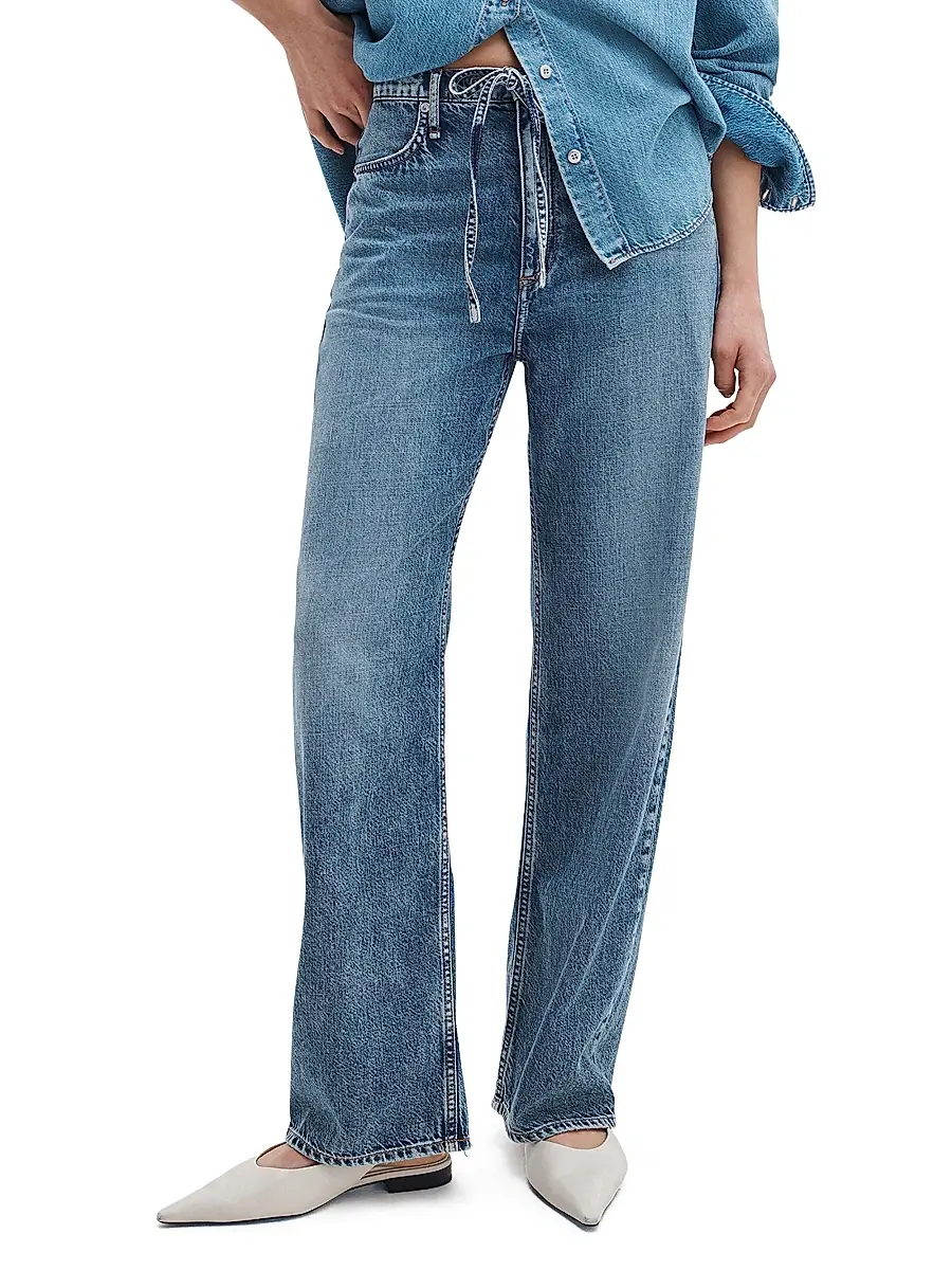 rag & bone Women's Phoebe Drawstring Wide-Leg Jeans | Thumbnail 3 rag & bone Women's Phoebe Drawstring Wide-Leg Jeans | Thumbnail 3