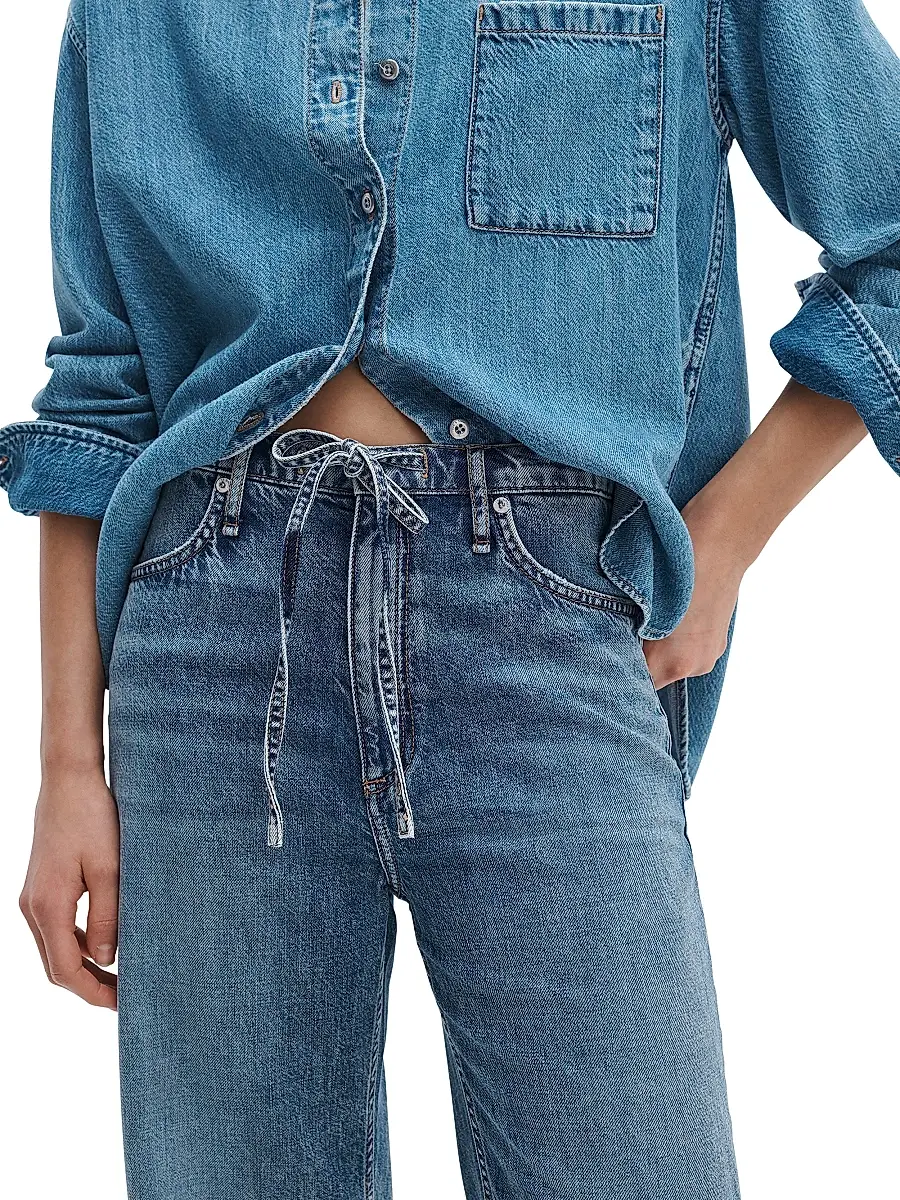 rag & bone Women's Phoebe Drawstring Wide-Leg Jeans | Thumbnail 5 rag & bone Women's Phoebe Drawstring Wide-Leg Jeans | Thumbnail 5