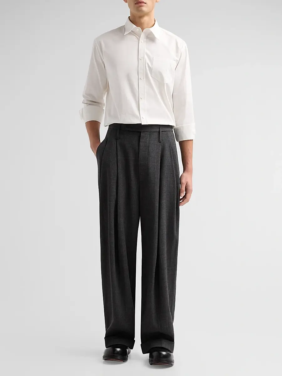 Public School Men Waverly Pleated-Front Wool Pants | Thumbnail 2 Public School Men Waverly Pleated-Front Wool Pants | Thumbnail 2
