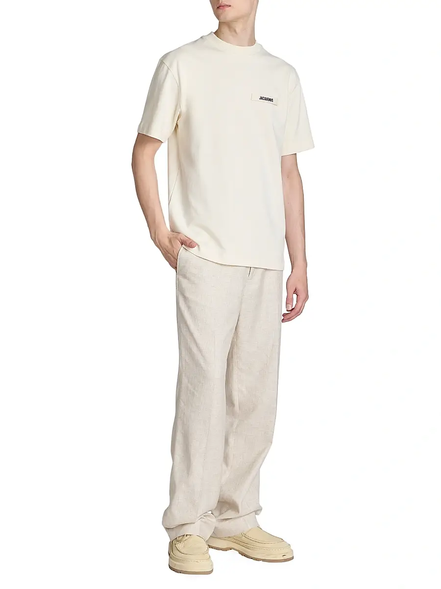 Jacquemus Men's The Gros Grain Crewneck T-Shirt | Thumbnail 2 Jacquemus Men's The Gros Grain Crewneck T-Shirt | Thumbnail 2