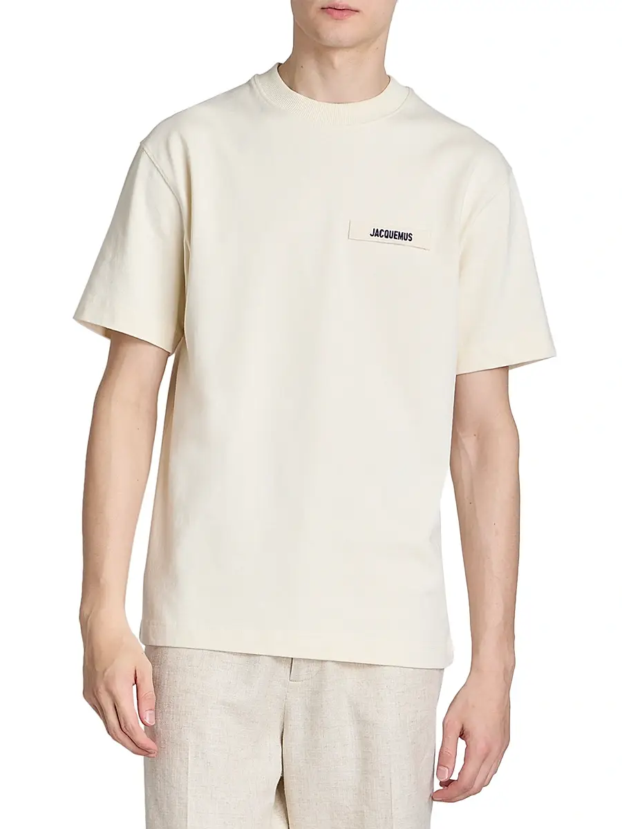Jacquemus Men's The Gros Grain Crewneck T-Shirt | Thumbnail 3 Jacquemus Men's The Gros Grain Crewneck T-Shirt | Thumbnail 3