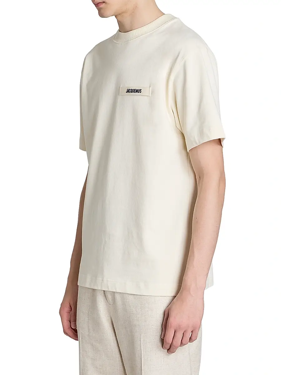 Jacquemus Men's The Gros Grain Crewneck T-Shirt | Thumbnail 4 Jacquemus Men's The Gros Grain Crewneck T-Shirt | Thumbnail 4