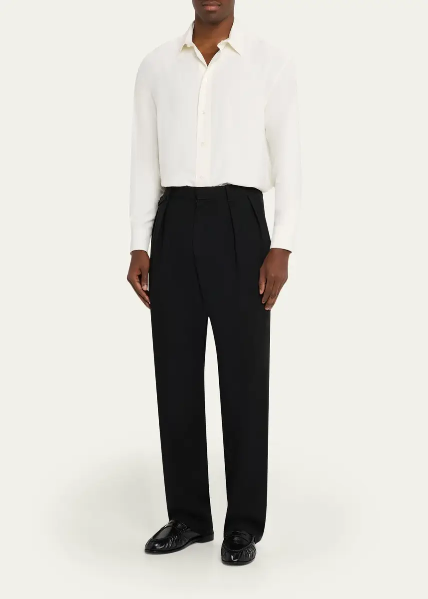 The Row Men's Granada Silk Sport Shirt | Thumbnail 2 The Row Men's Granada Silk Sport Shirt | Thumbnail 2