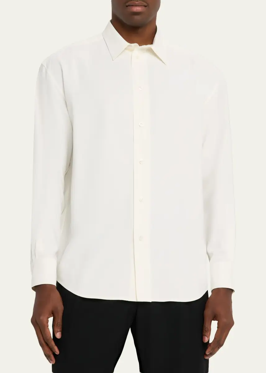 The Row Men's Granada Silk Sport Shirt | Thumbnail 4 The Row Men's Granada Silk Sport Shirt | Thumbnail 4