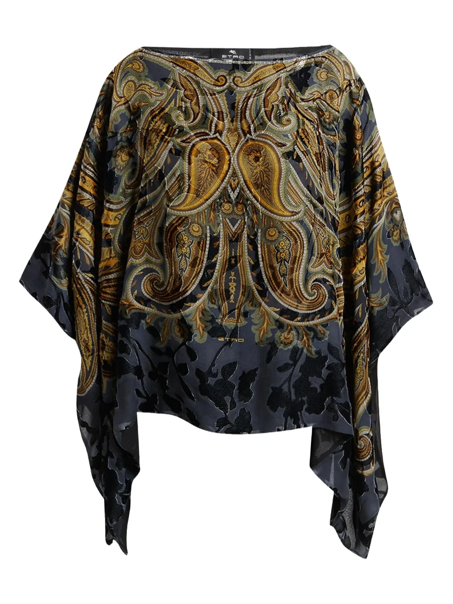 Paisley Poncho Top Paisley Poncho Top