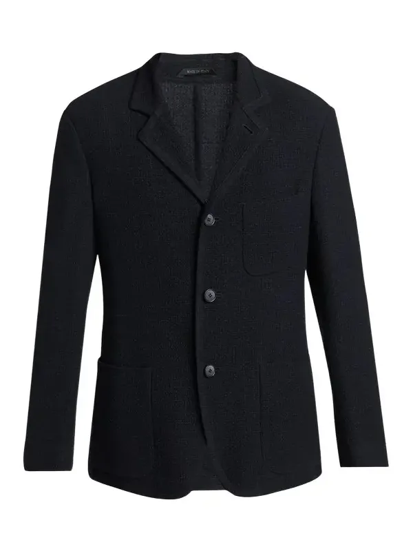 Giorgio Armani Men's Wool Textured Knit Blazer