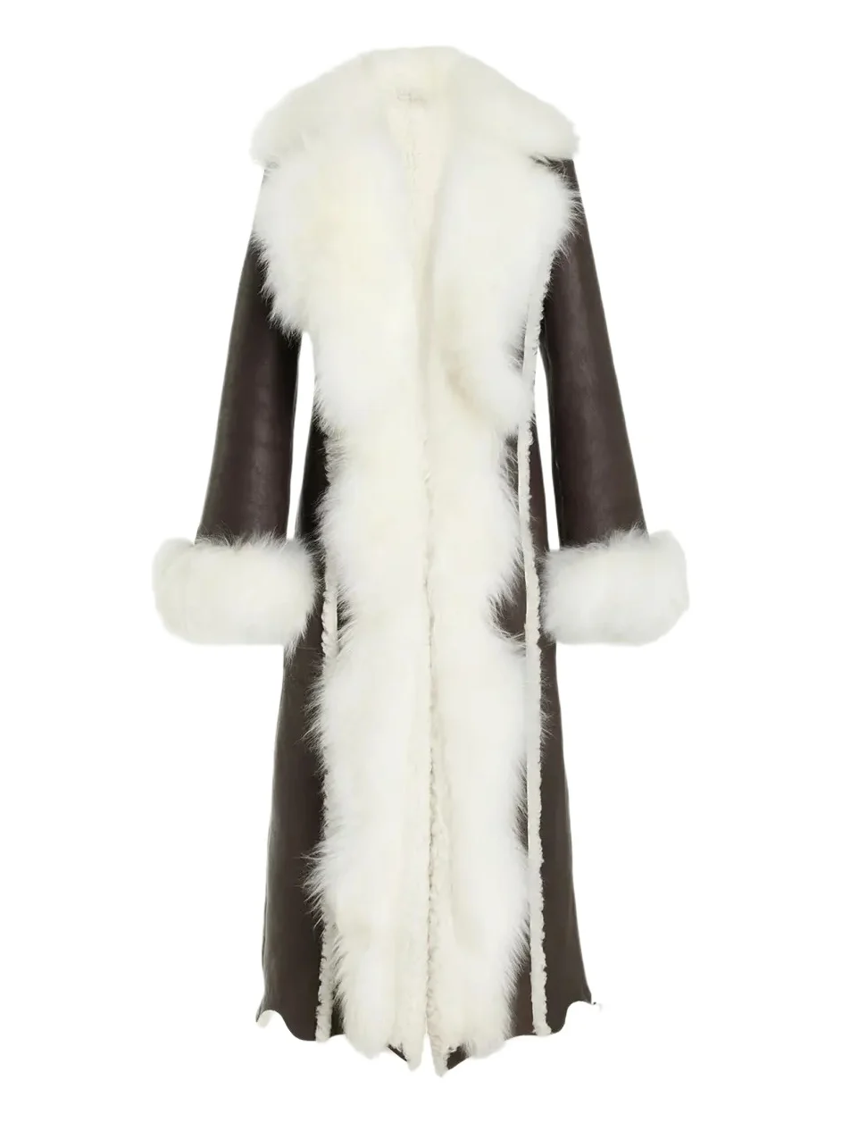 Prufrock Goat Shearling Long Coat Prufrock Goat Shearling Long Coat