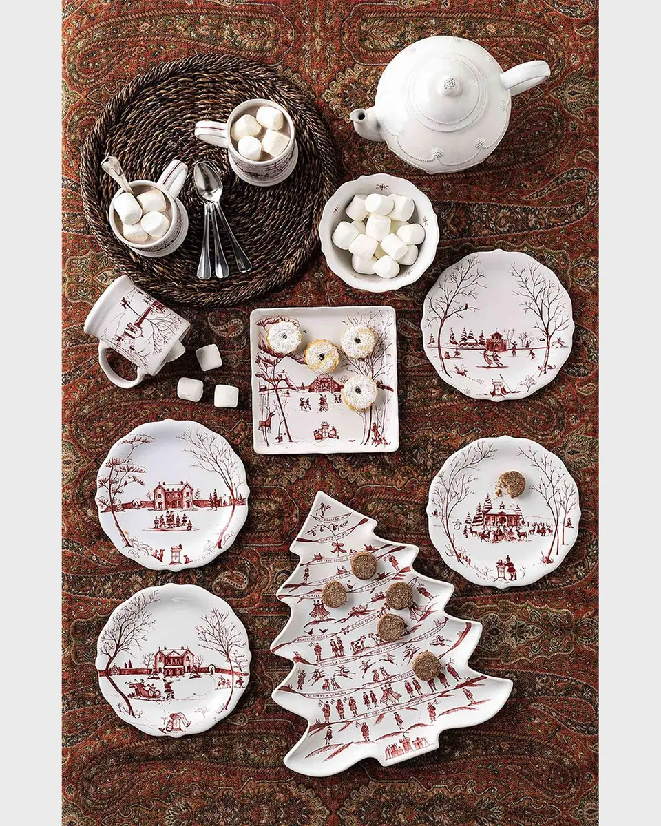 Juliska Country Estate Winter Frolic Ruby 12 Days of Christmas Tree Platter | Thumbnail 4