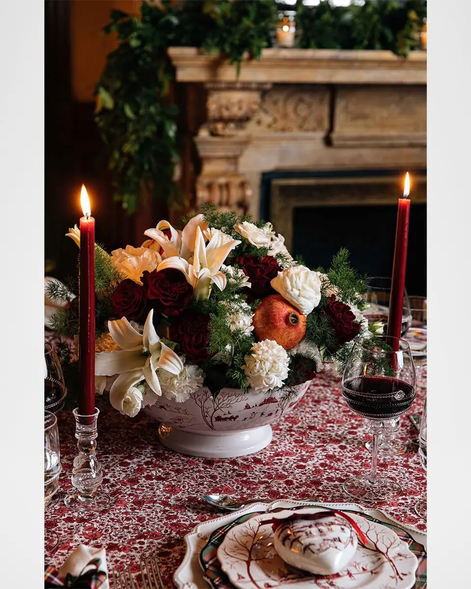 Juliska Country Estate Winter Frolic Ruby 13" Centerpiece Bowl | Thumbnail 5