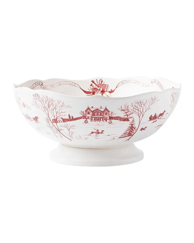 Juliska Country Estate Winter Frolic Ruby 13" Centerpiece Bowl