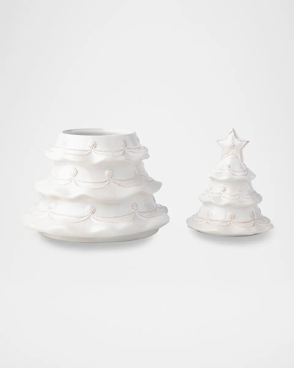 Juliska Berry & Thread Christmas Tree Cookie Jar with Lid - Whitewash | Thumbnail 2 Juliska Berry & Thread Christmas Tree Cookie Jar with Lid - Whitewash | Thumbnail 2